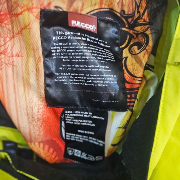 Armada Mega Rex 20000 Snowboard Pants Ski Snow Electric Yellow Men's Large - Picture 4 of 16